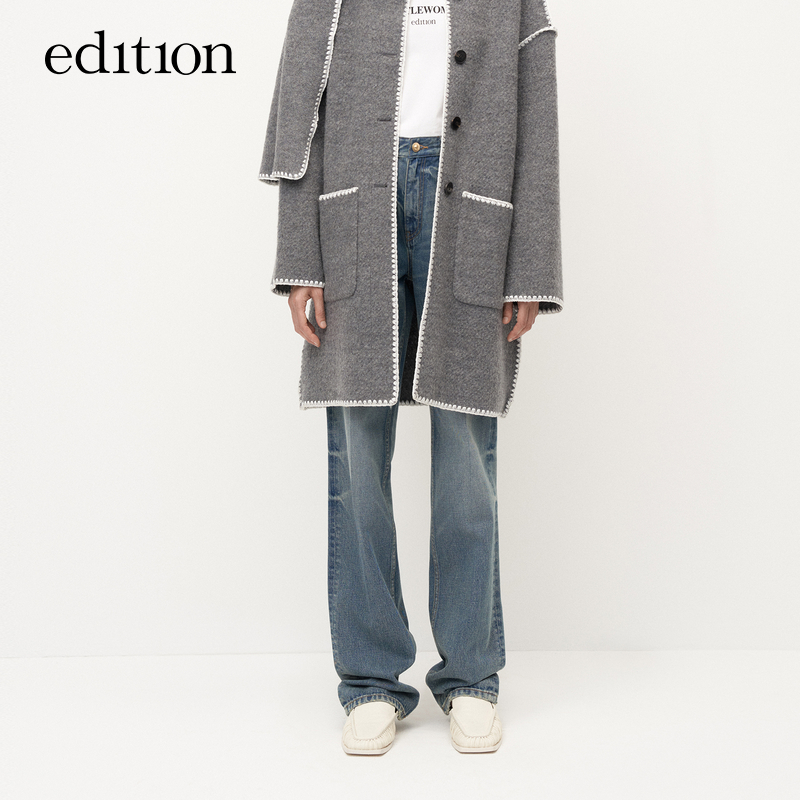 【达人专享】edition土耳其棉复古牛仔裤女#EBC3JEN011