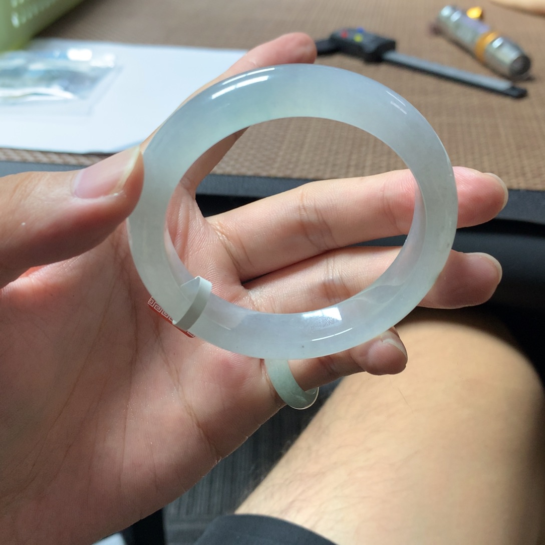 翡翠未镶嵌手镯81号55