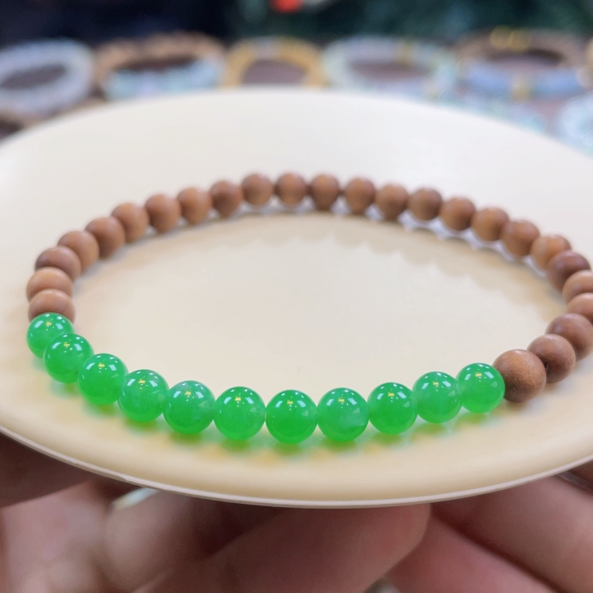 【闪购商品】未镶嵌手链翡翠果阳绿