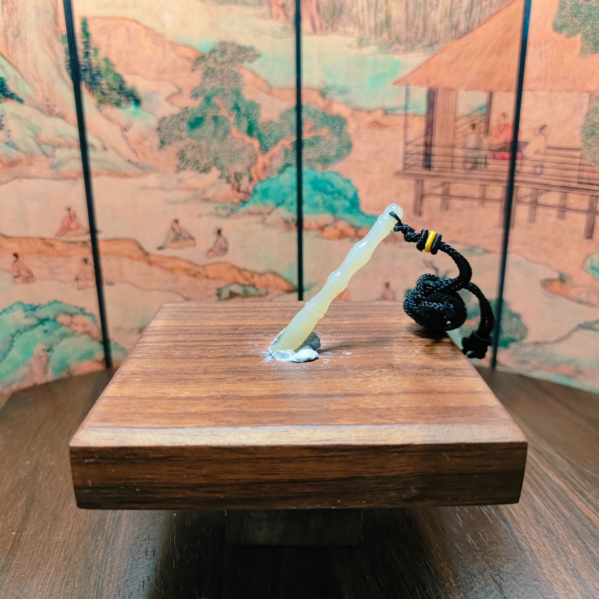 Z和田玉文昌笔吊坠0353