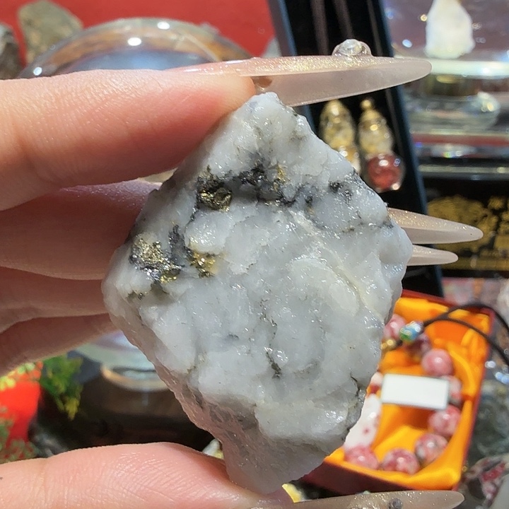 加33.3g聚金阁天然明金矿标