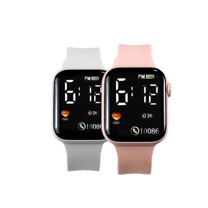 新款科技感手表男女学生款电子表卡通可爱百搭显白时尚手表腕表