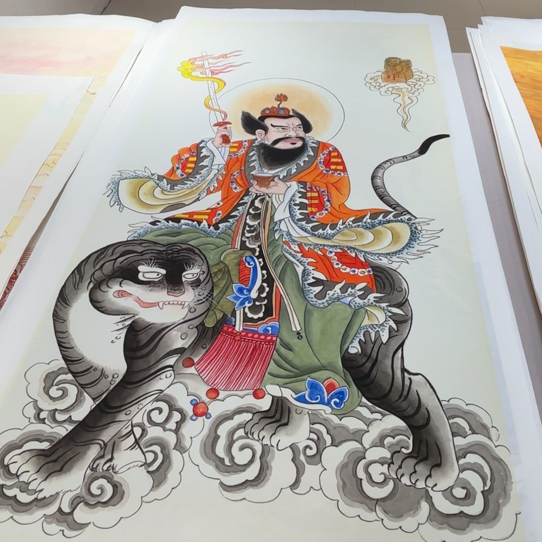 国画张天师四尺作品