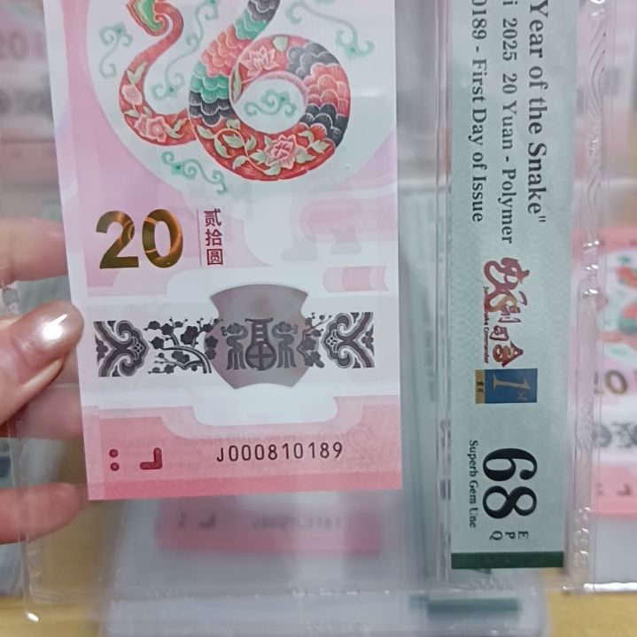 塑料蛇钞如图所示000810189