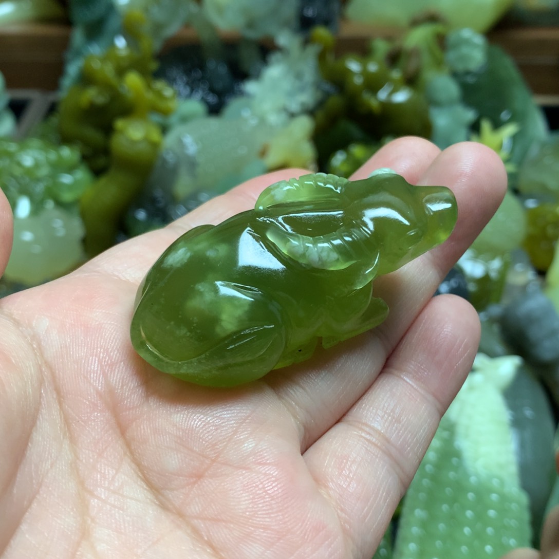 岫玉手把未镶嵌手把