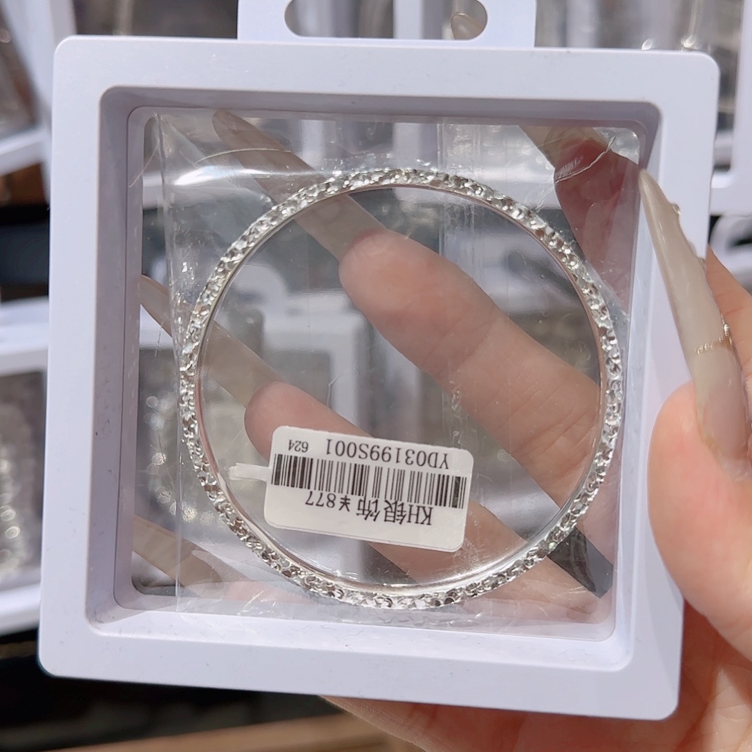 锆石铜合金925银手镯