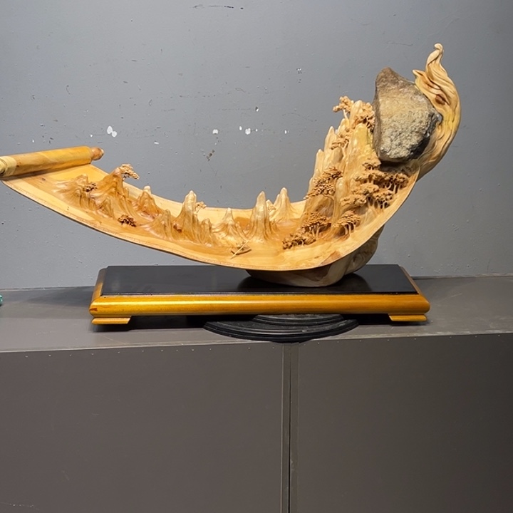 十***风柏木（崖柏）木雕艺术作品欣赏