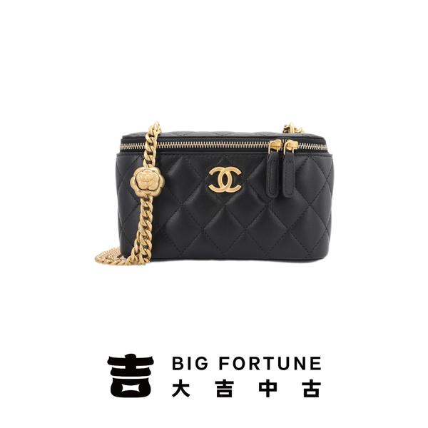 大吉中古/Chanel香奈儿山茶花长盒子斜挎包