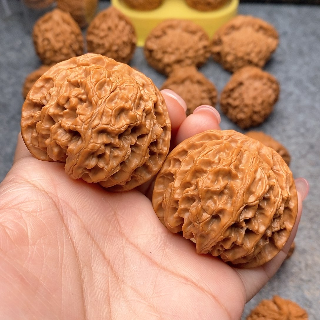 文玩核桃把件精品天花板苹果园47全品