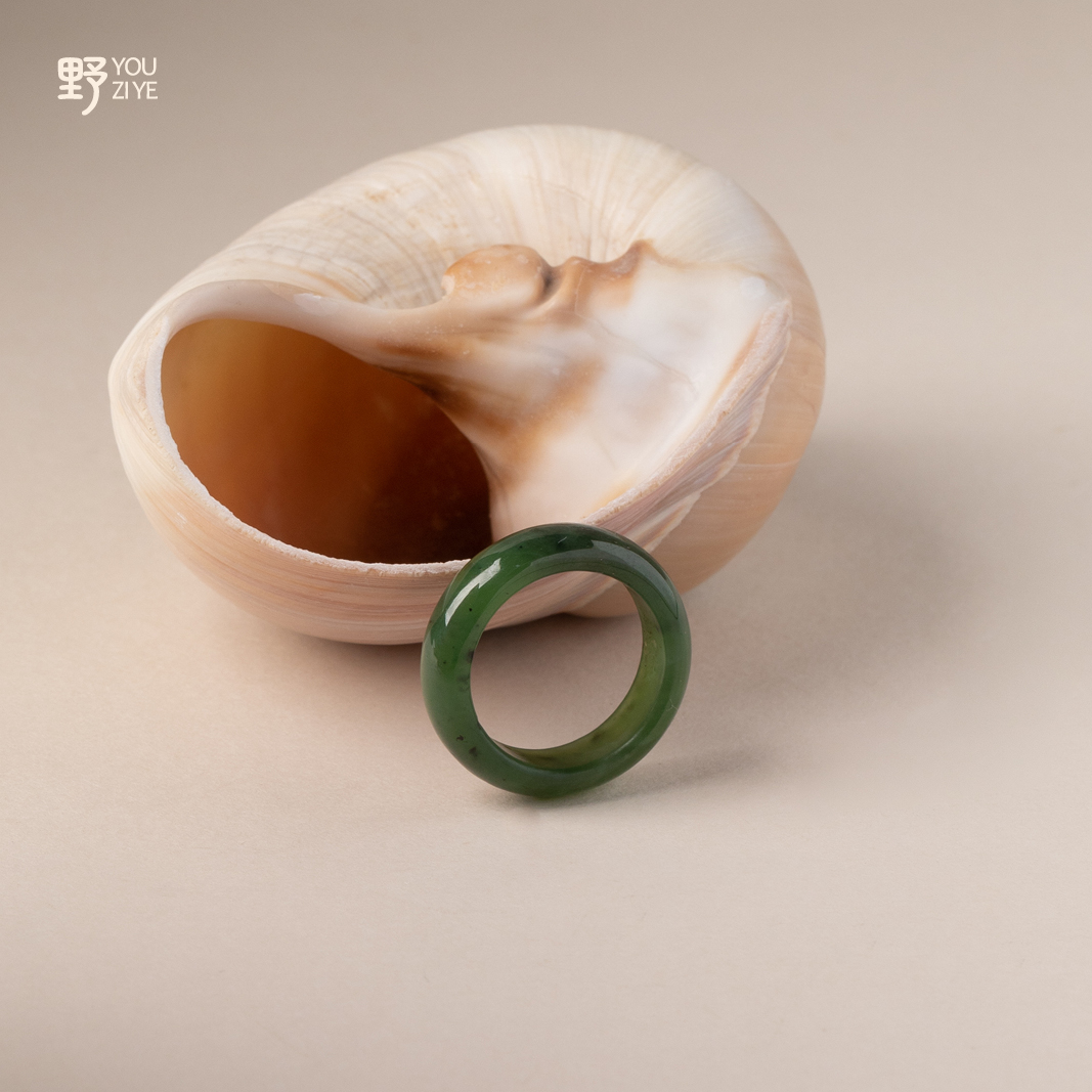 由子野【窄碧玉戒指】和田玉 戒指 多样性发货 介意勿拍