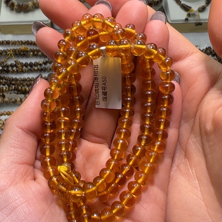 琥珀未镶嵌裸石抚顺琥珀金珀6m