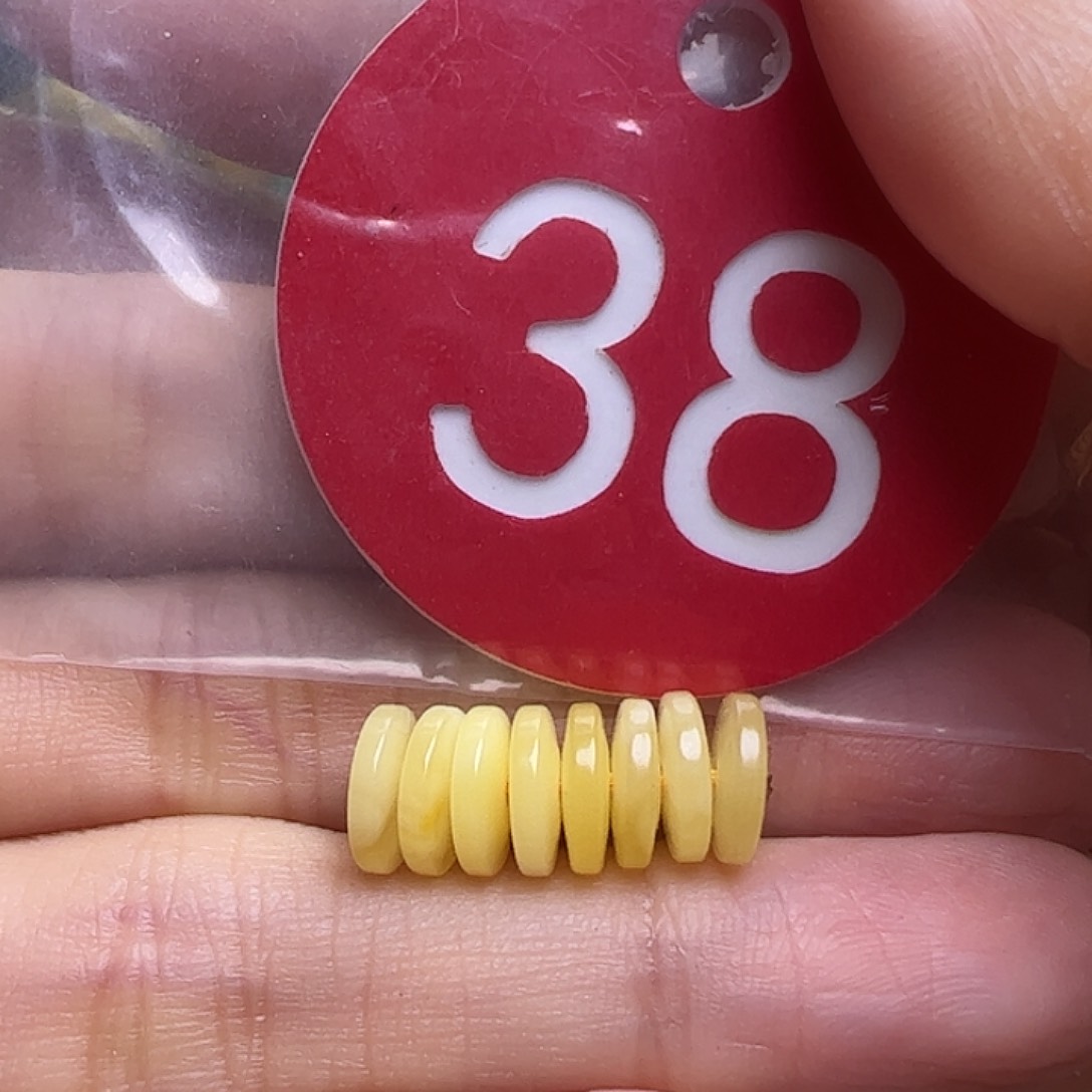 蜜蜡未镶嵌珠宝奇石7mm精工隔片