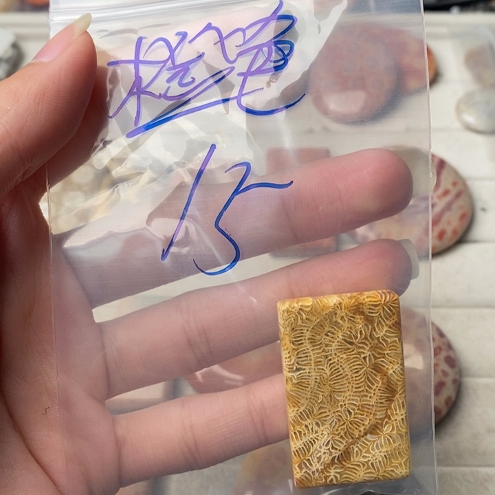 硅化玉颈饰未镶嵌橙**瑰