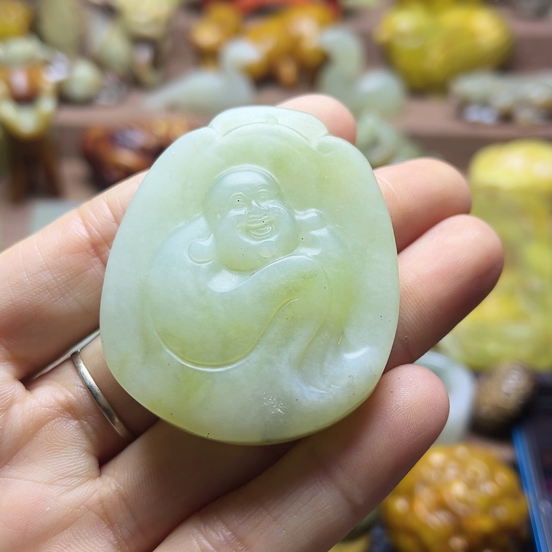白玉菩提吊坠126。。