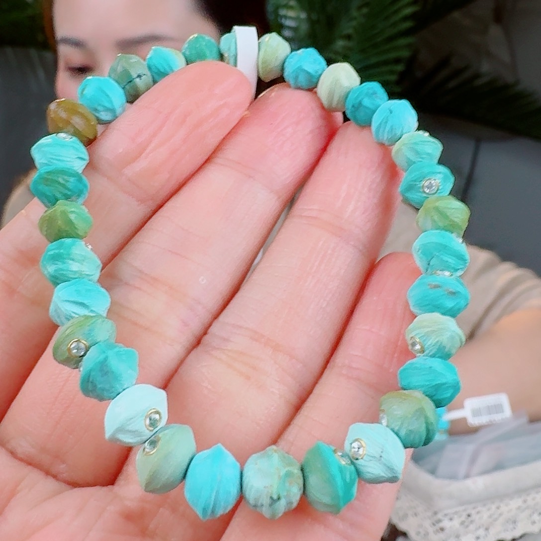 绿松石珠宝奇石未镶嵌