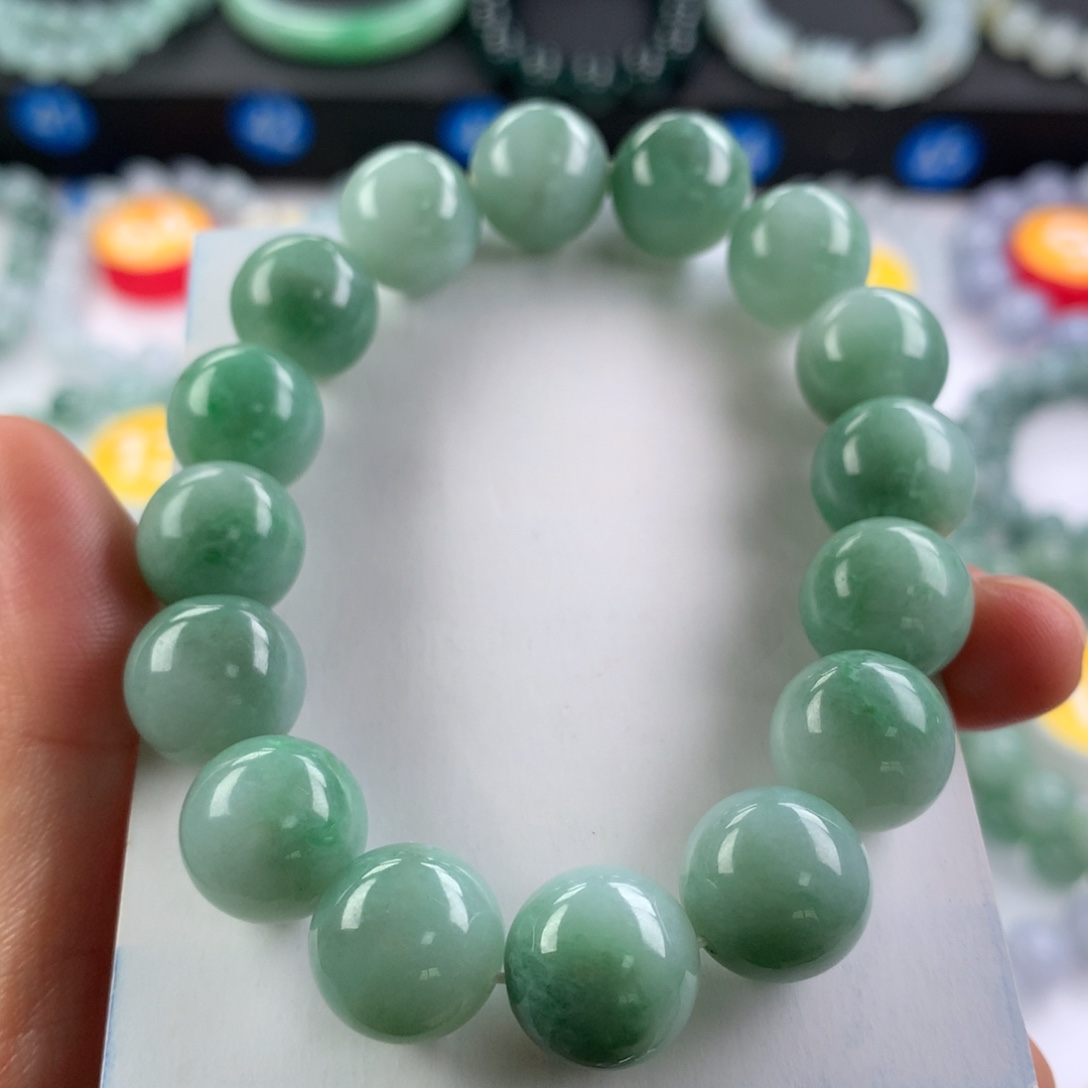 翡翠未镶嵌手链卡13