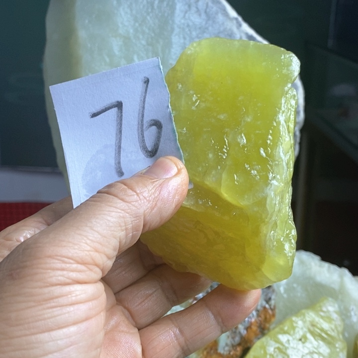 蛇纹石玉珠宝岫玉原石未镶嵌1****物