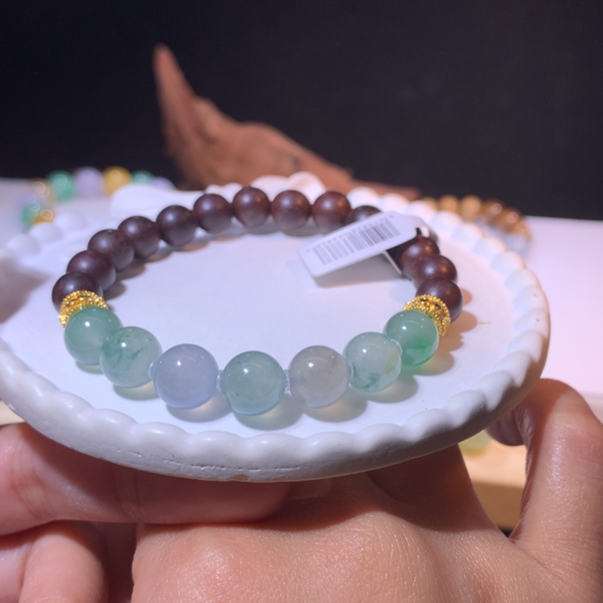 【闪购商品】翡翠散珠飘花半串