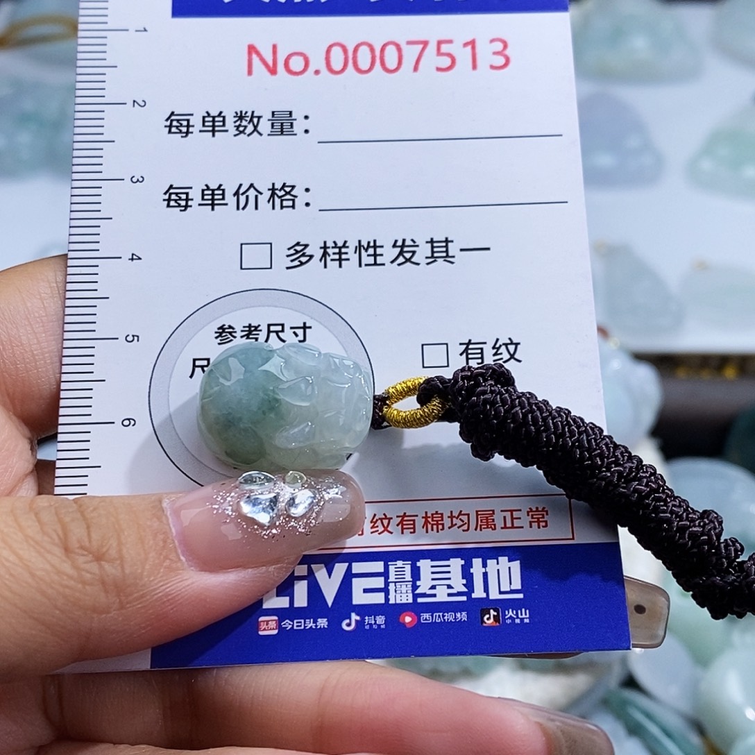 翡翠未镶嵌颈饰7513