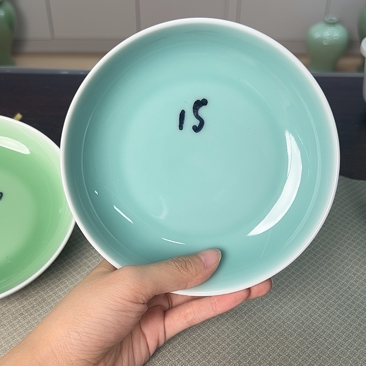 龙泉云间青瓷小米茶器