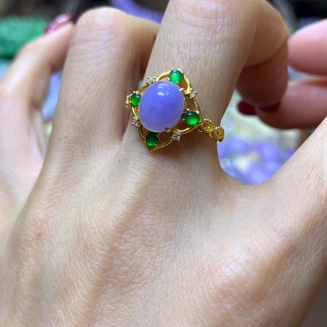 【闪购商品】翡翠颈饰18K金镶嵌翡翠