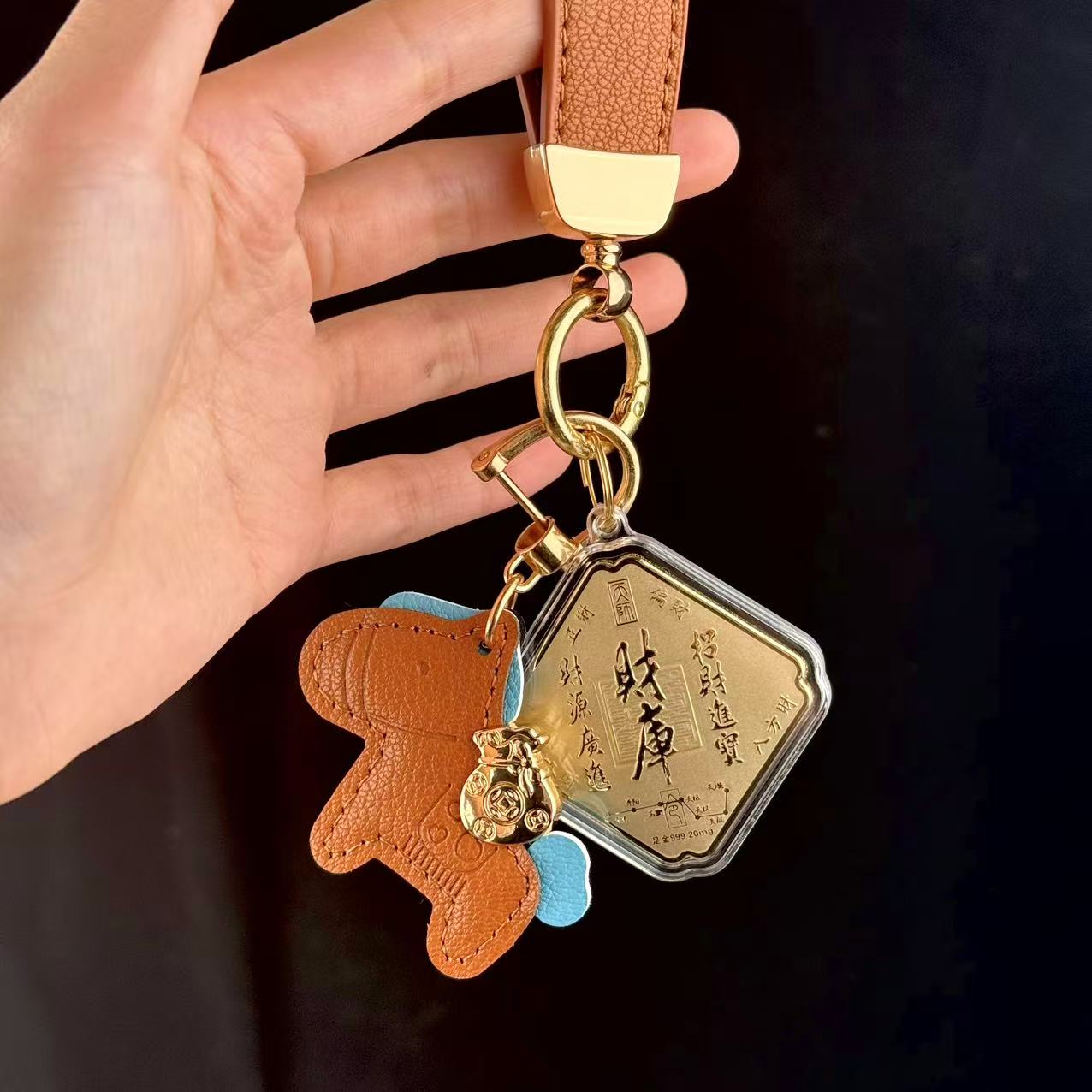 【弥真九华】生發系列 · 马年福利《马上有钱》手机挂件（含证书）