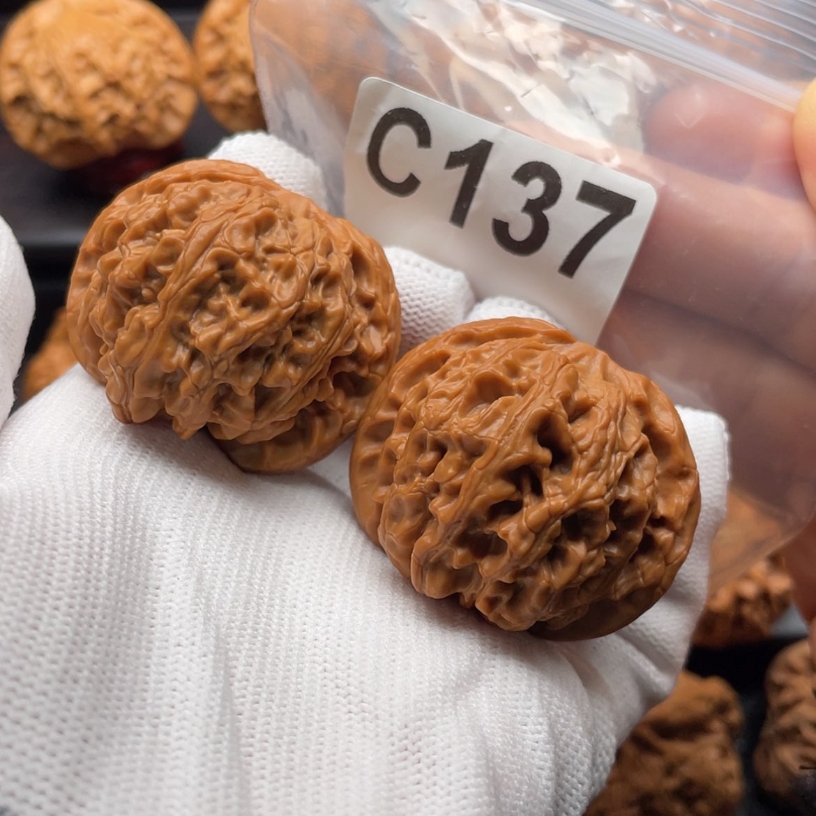 【闪购商品】文玩核桃吊坠C137苹果42