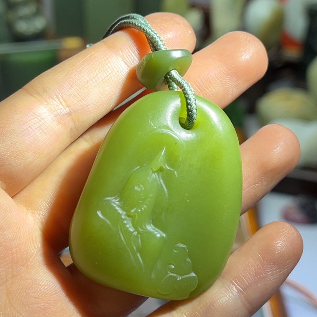 和田玉未镶嵌颈饰