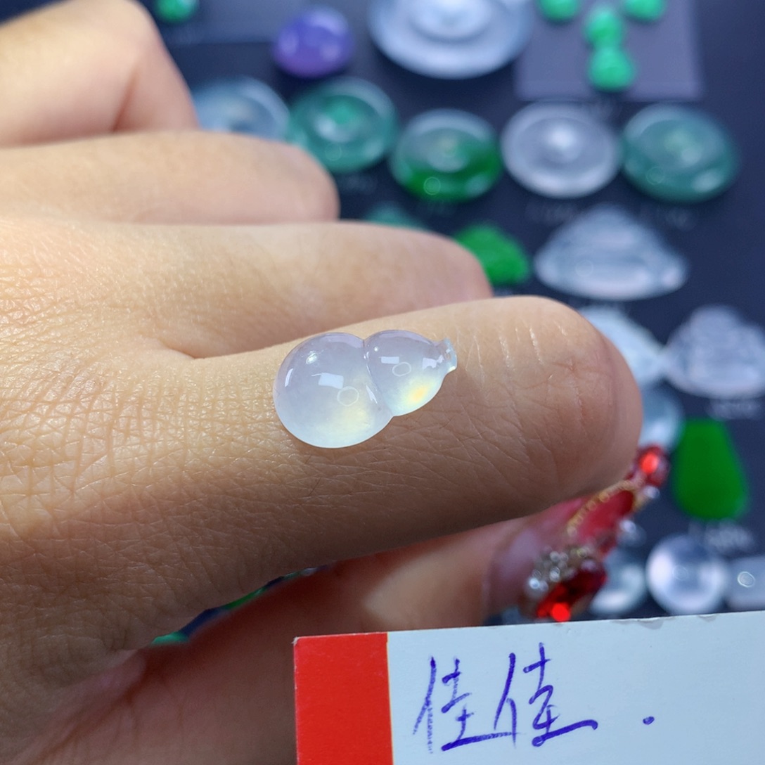 翡翠颈饰未镶嵌纯天然缅甸翡翠A货