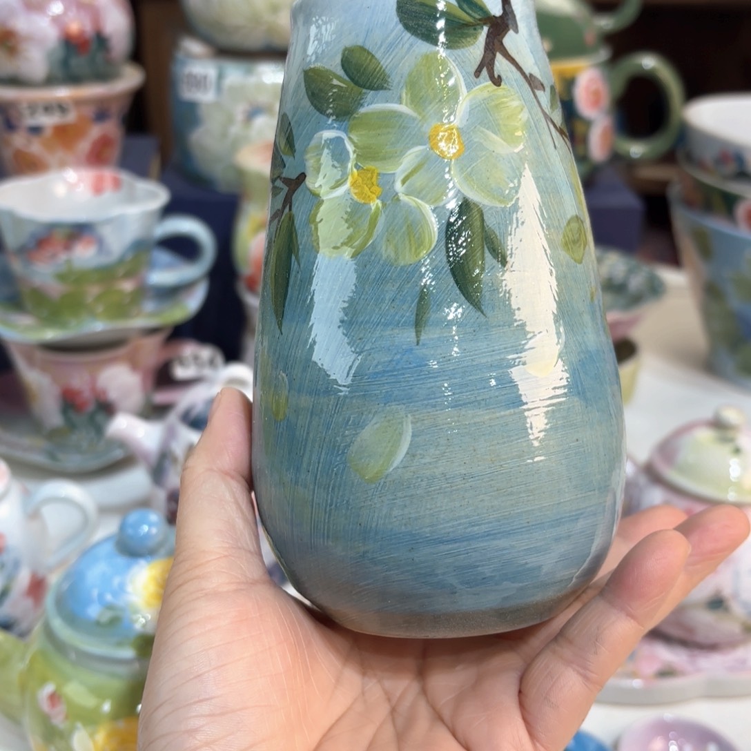 景德镇手绘高温釉下彩陶瓷茶具