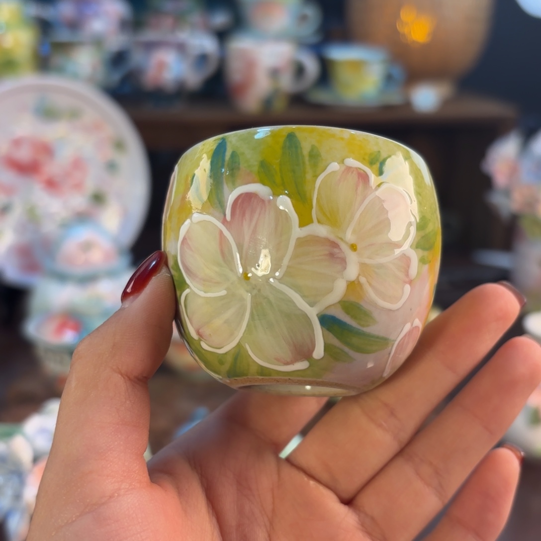 景德镇手绘高温釉下彩陶瓷茶具