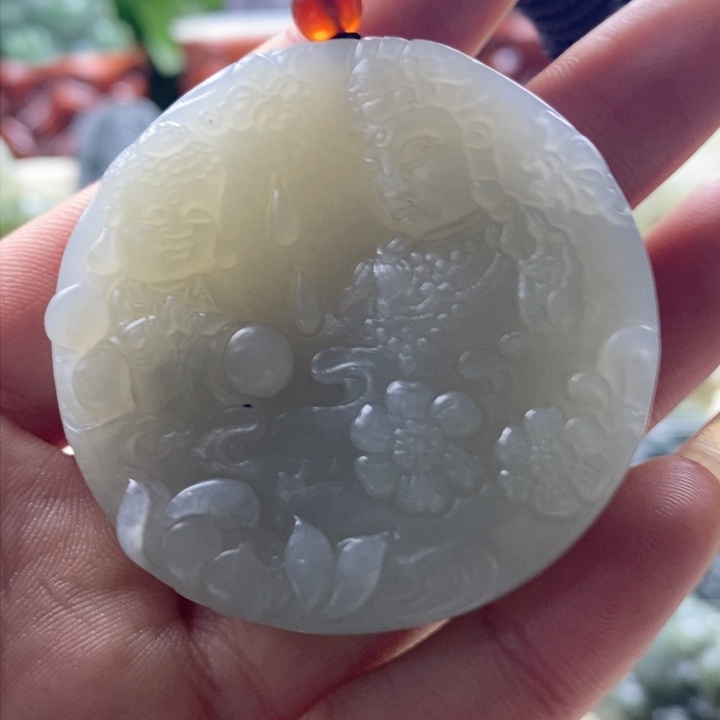 和田玉颈饰未镶嵌老*