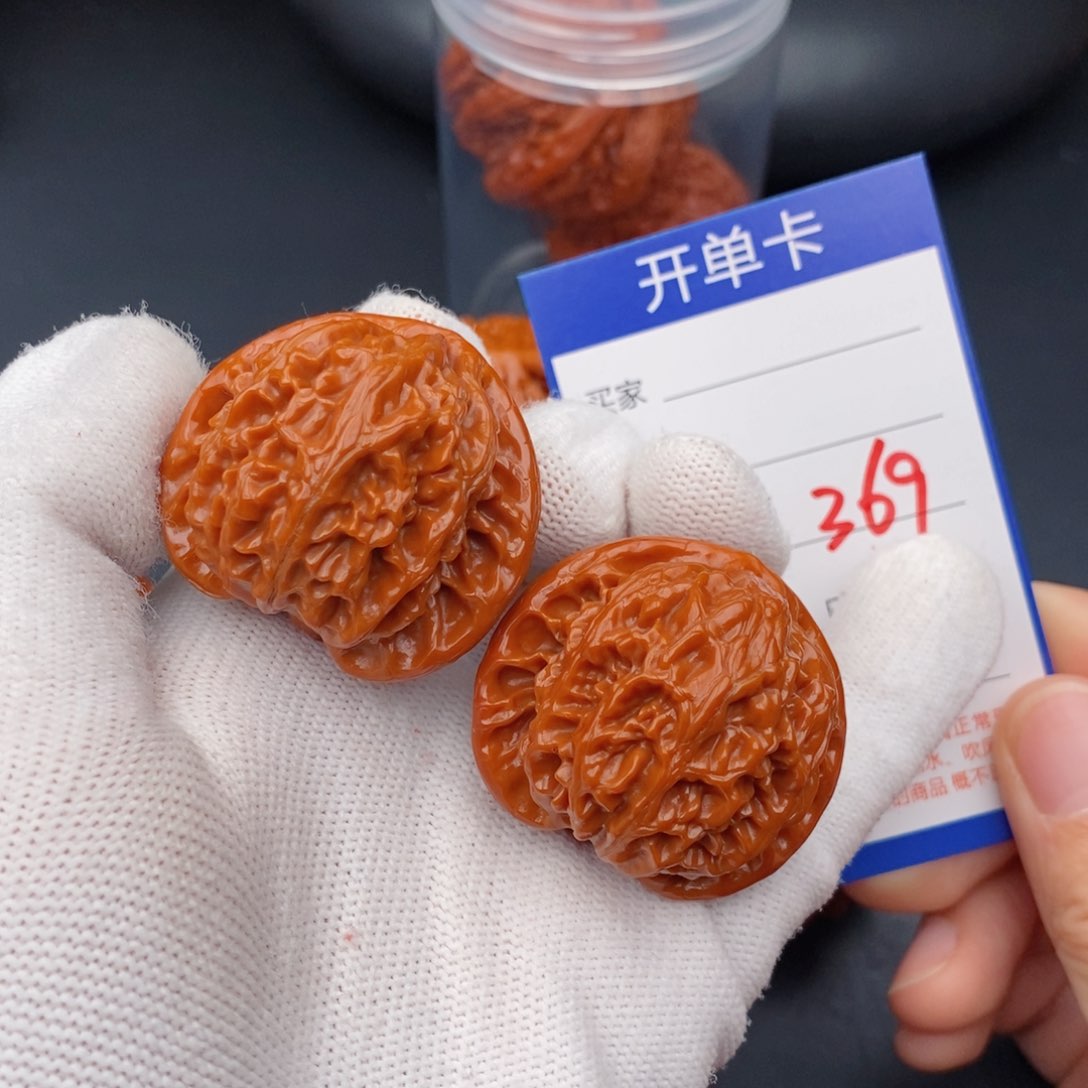 文玩核桃把件40宫灯369