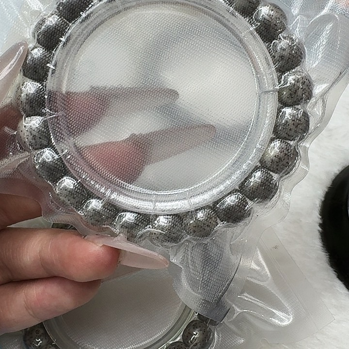 星月菩提手串309高端黑灰星月菩提10桶单圈