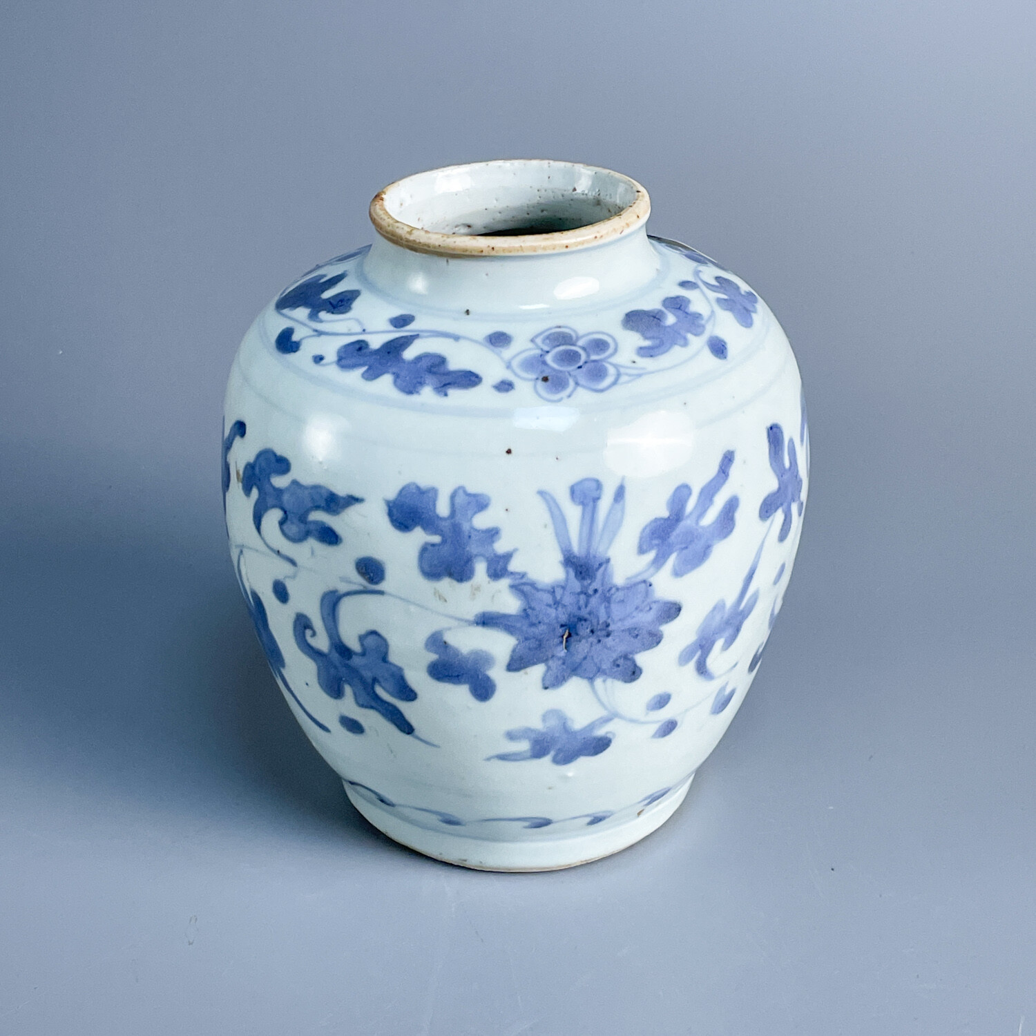 M25KL000519 - 明 天启 青花花卉罐 - 明 天启 青花花卉罐