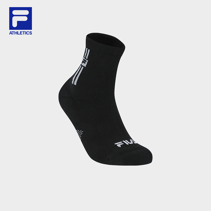 FILA 斐乐官方女袜中腰袜2025冬新款健身运动袜子简约舒适中筒袜