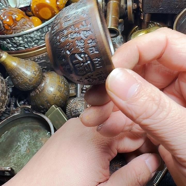 铜器摆件收收藏藏