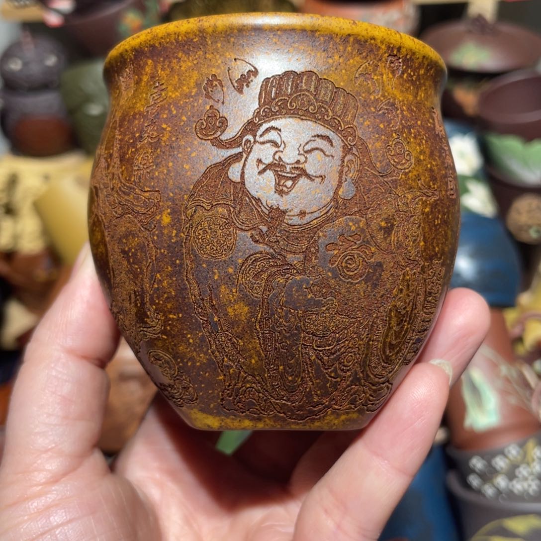 紫砂茶杯宜兴紫砂主人杯