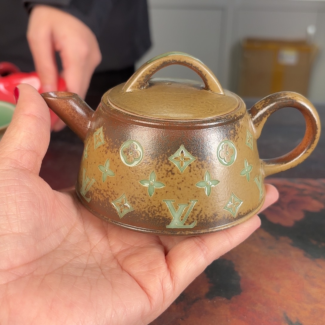 龙泉云间青瓷小米茶器