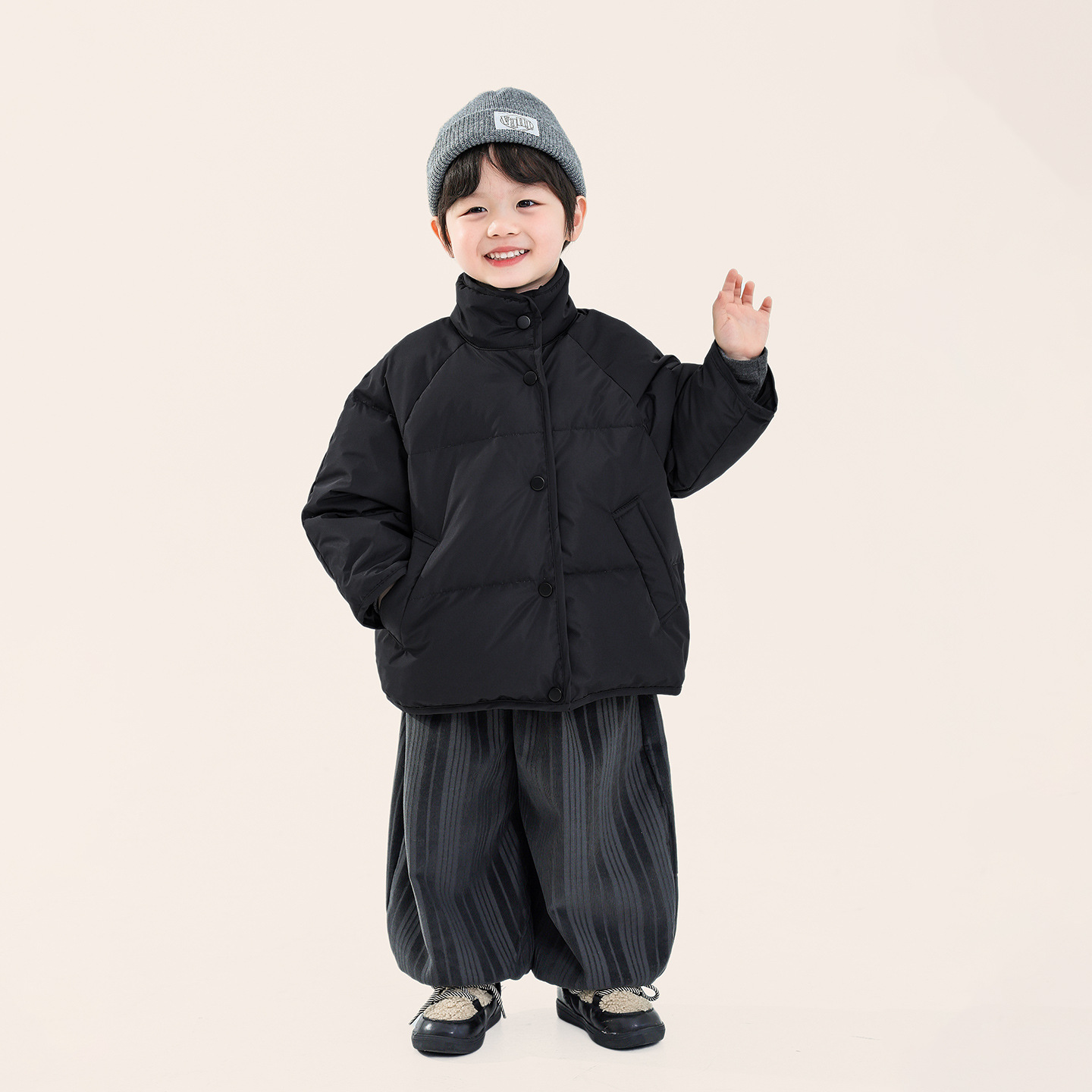 童装男女宝宝童羽绒服冬装新款儿童韩版90白鸭绒立领外套保暖