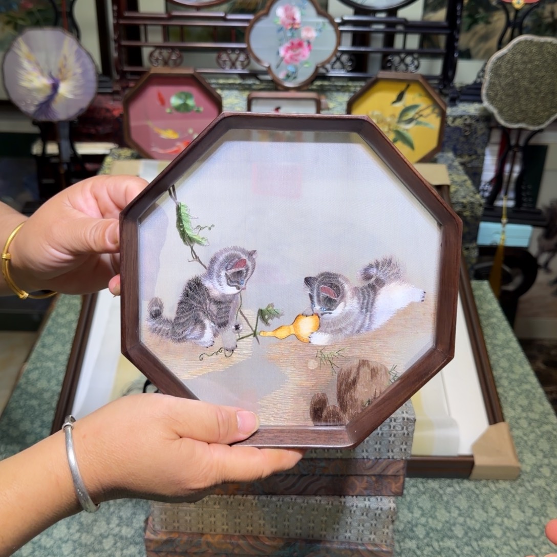 刺绣手工苏绣工艺制作技艺精湛