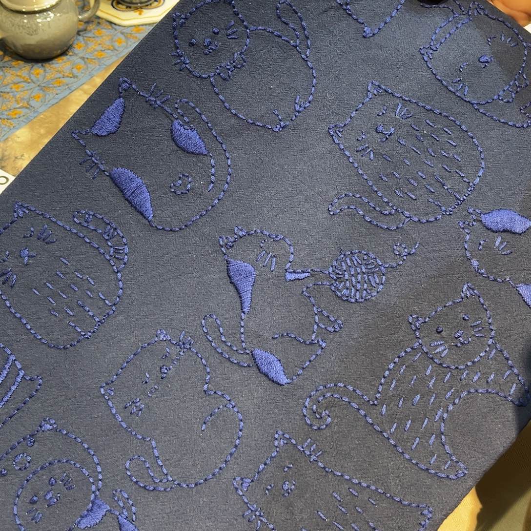 规格30.40刺子绣茶席