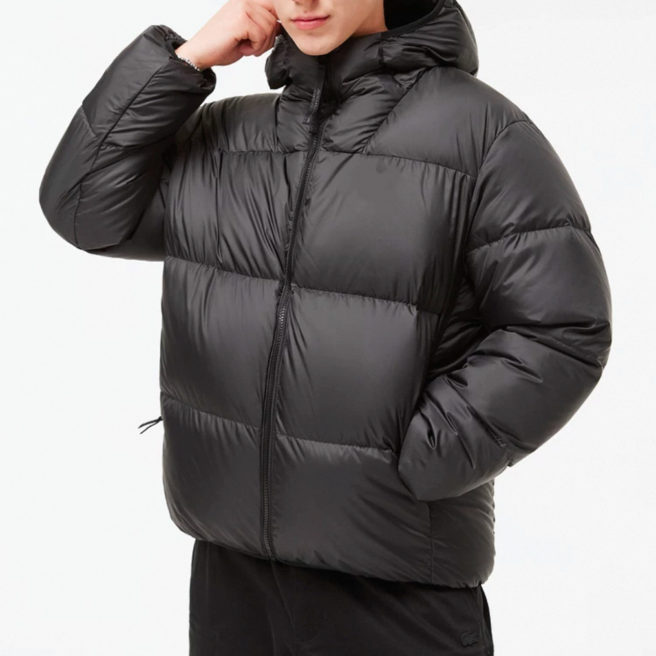 7841-连帽白鸭绒保暖外套