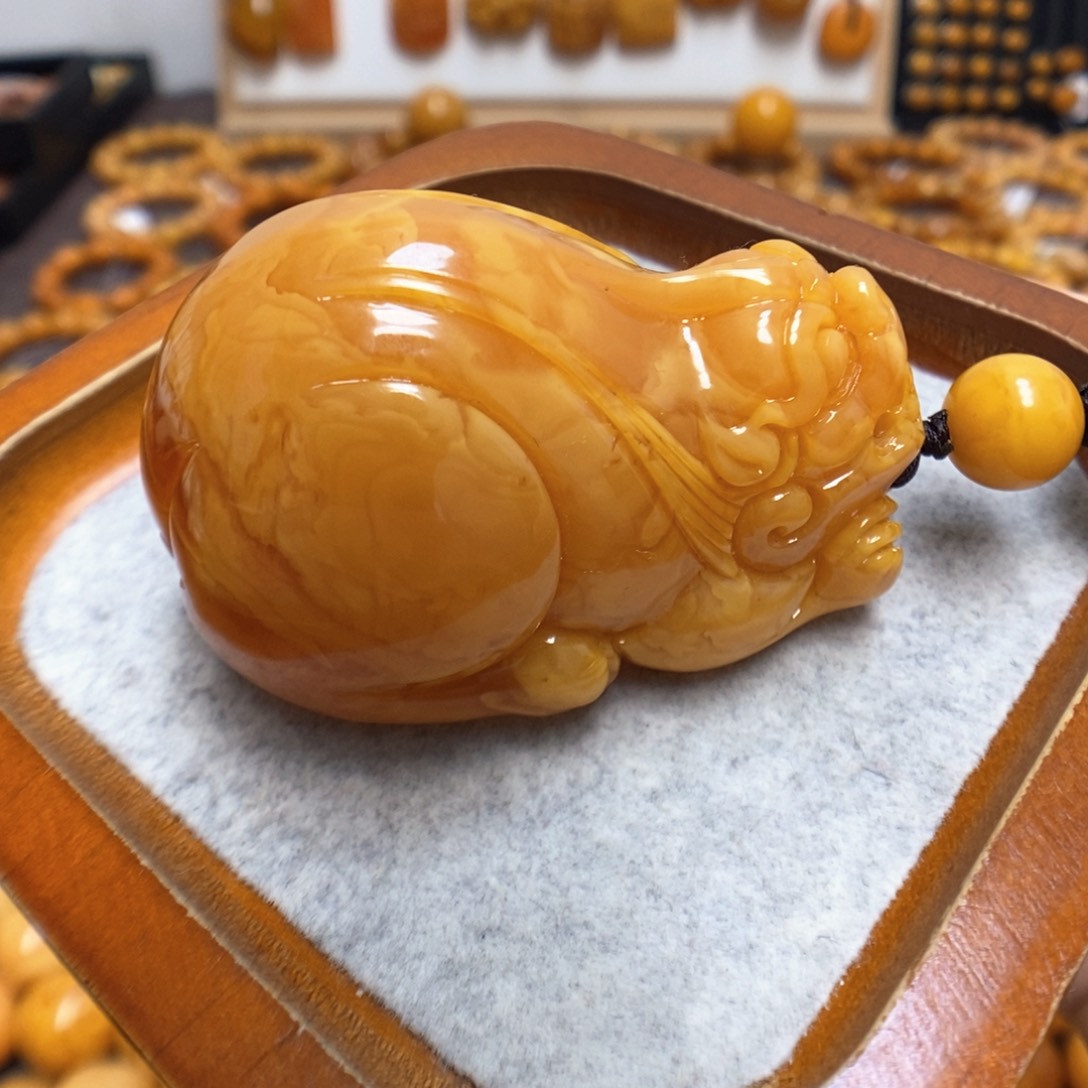 蜜蜡颈饰未镶嵌蜜蜡