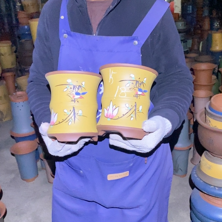 紫砂花盆紫砂花盆