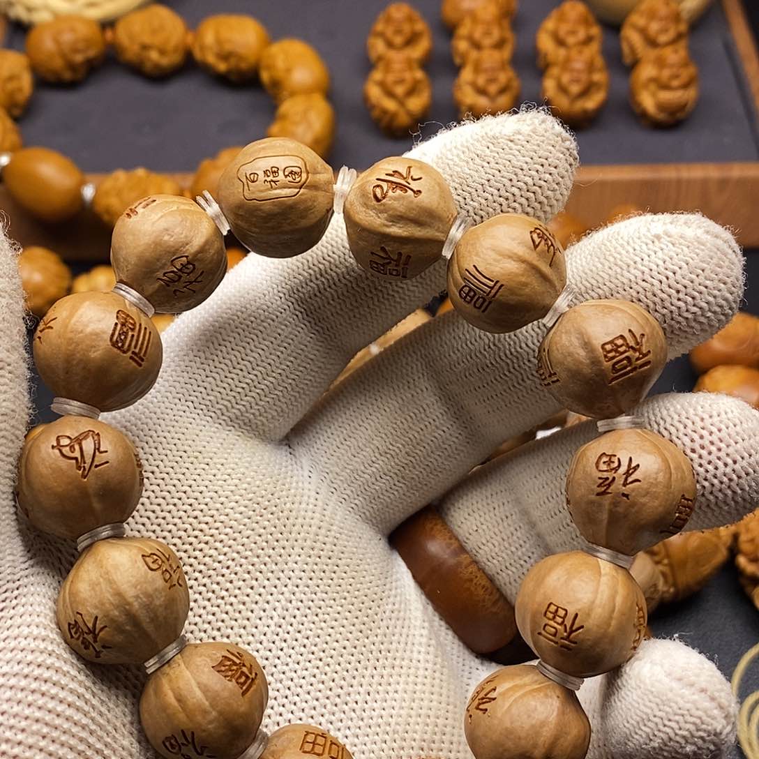 橄榄核手串/手链百福图