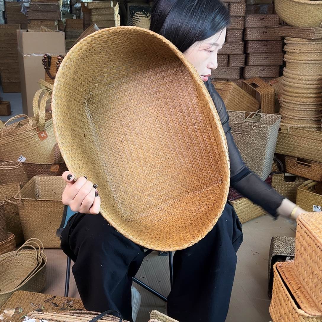 草编草编包/草编收纳盒微瑕疵