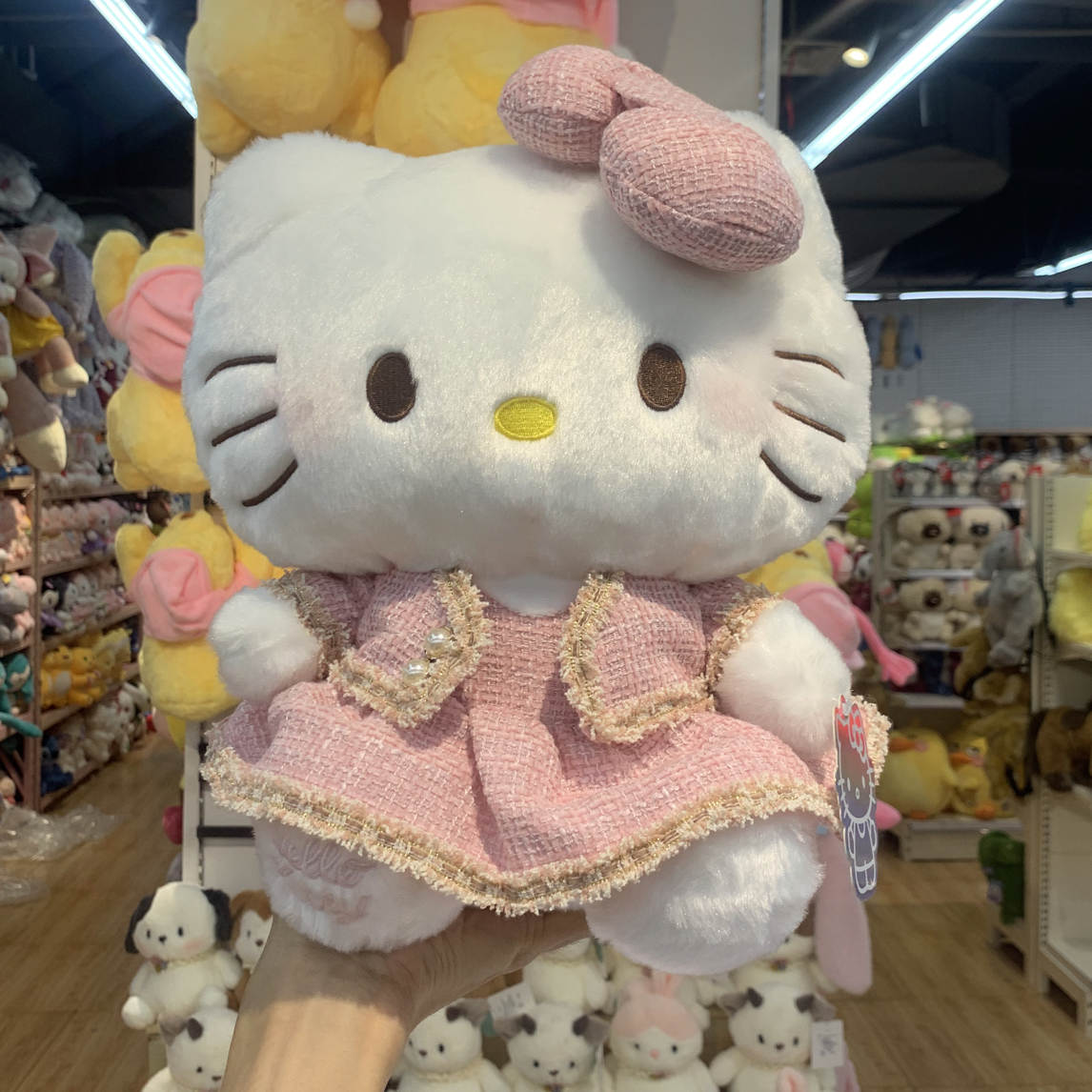 新款可爱小香风kt猫玩偶HelloKitty毛绒玩偶凯蒂猫女生生日礼物