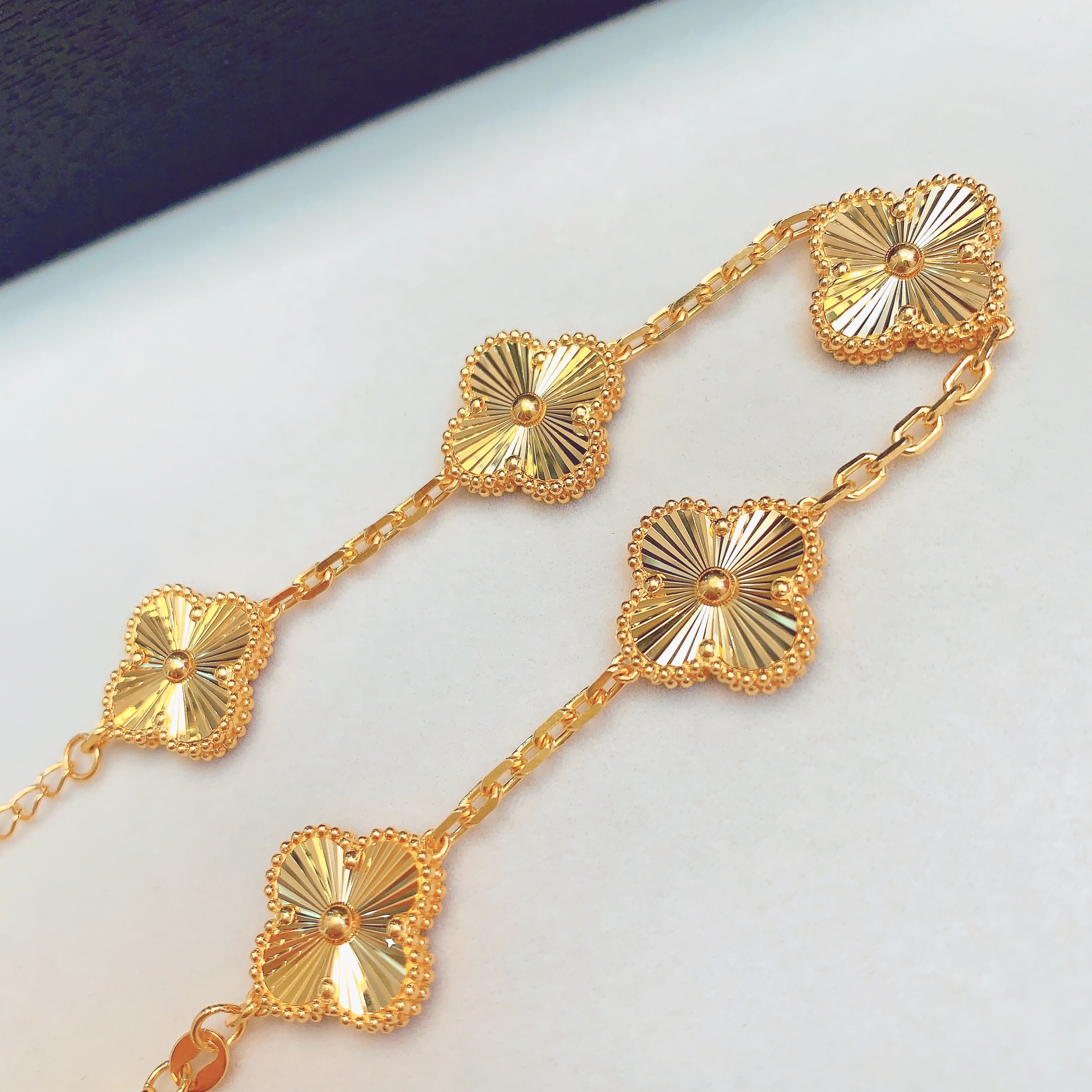 【水贝黄金】足 金999五花手链百搭时尚真金W100