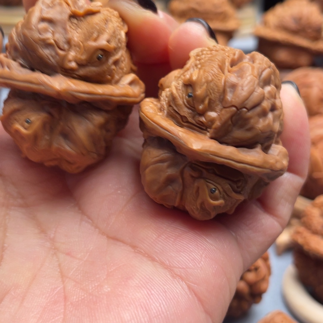 ****旭手串/手链核桃龙蝉蜕变蛤蟆头核桃